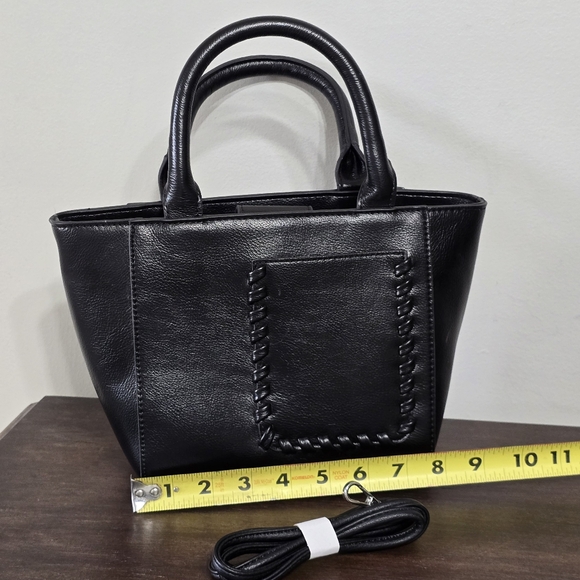 NWOT BCBGMAXAZRIA Whipstitch Mini Shoulder/Handbag Tote Bag - Picture 5 of 9